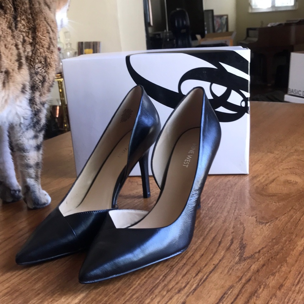 Nine West Jowzer Leather D'Orsay Pump,  -worn once